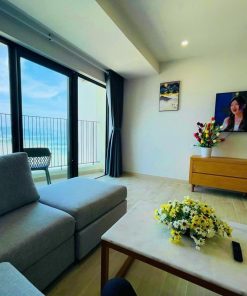Phòng khách Cặp căn Gold Coast Nha Trang view biển Trần Phú | Toà Bắc | Rất Đẹp