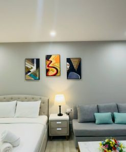 Phòng ngủ & phòng khách - Cặp căn Gold Coast Nha Trang view biển Trần Phú | Toà Bắc | Rất Đẹp