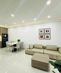 Không gian phòng khách Căn hộ Mường Thanh Viễn Triều trực biển ban công rộng | Đẹp, Sang và mới 100%