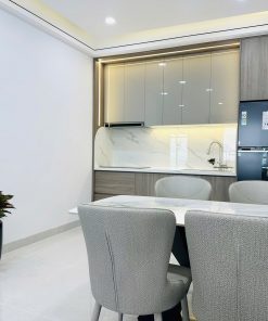 Không gian ăn uống chung Căn hộ Mường Thanh Viễn Triều trực biển ban công rộng | Đẹp, Sang và mới 100%