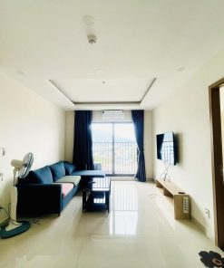 Không gian phòng khách - căn góc CT3 Vĩnh Điềm Trung view hồ và công viên