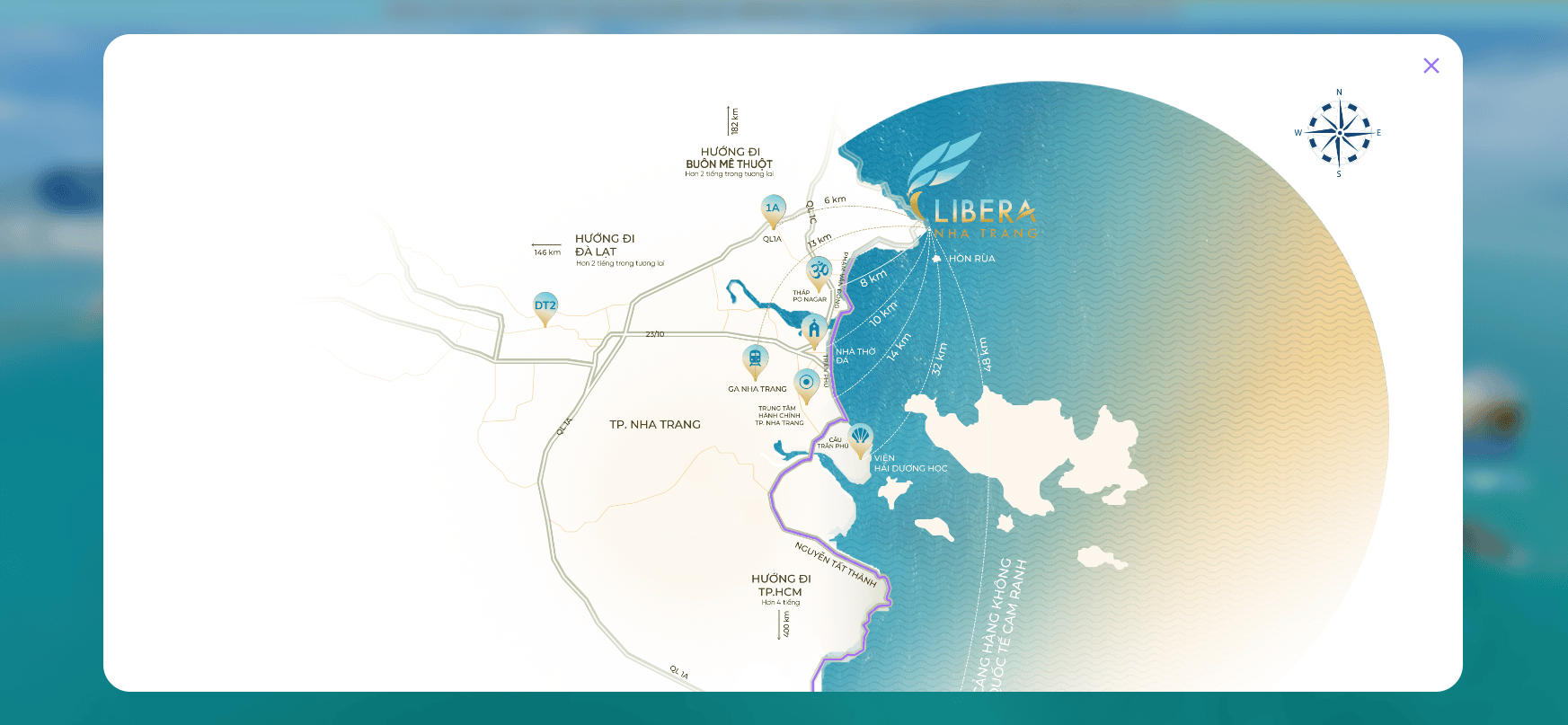 Vị trí Libera Nha Trang ở đâu, Trung tâm mới của T.p Nha Trang 2025?