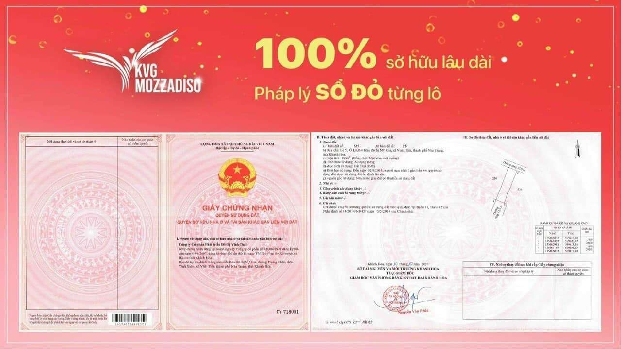 KVG Mozzadiso Nha Trang ⭐️ | Giá bán, Ưu đãi CĐT và Giỏ hàng V.I.P 2025 ®