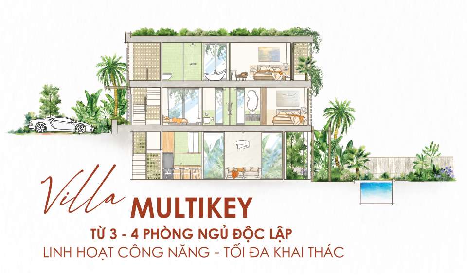 Villa Multikey – Khám phá mô hình “1 nhà 4 công dụng” đẳng cấp tại La Tiên villa Nha Trang