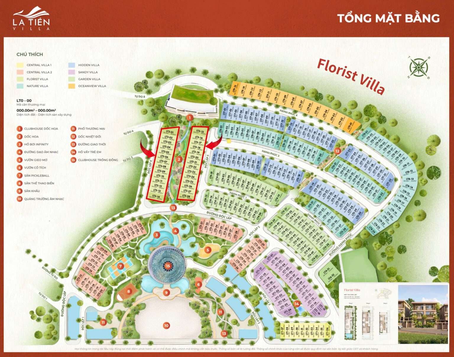 Mặt bằng La Tiên Villa Nha Trang chính thức mới nhất | GĐ 2 Libera