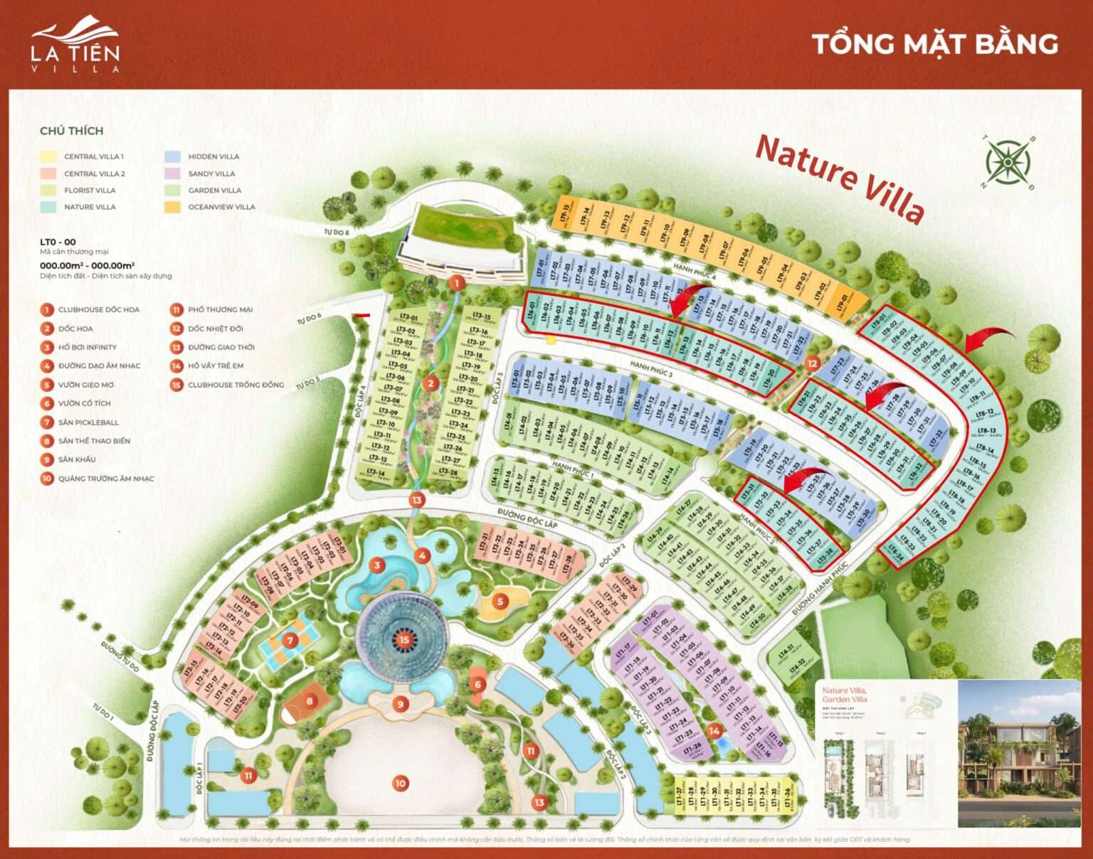 Mặt bằng La Tiên Villa Nha Trang chính thức mới nhất | GĐ 2 Libera