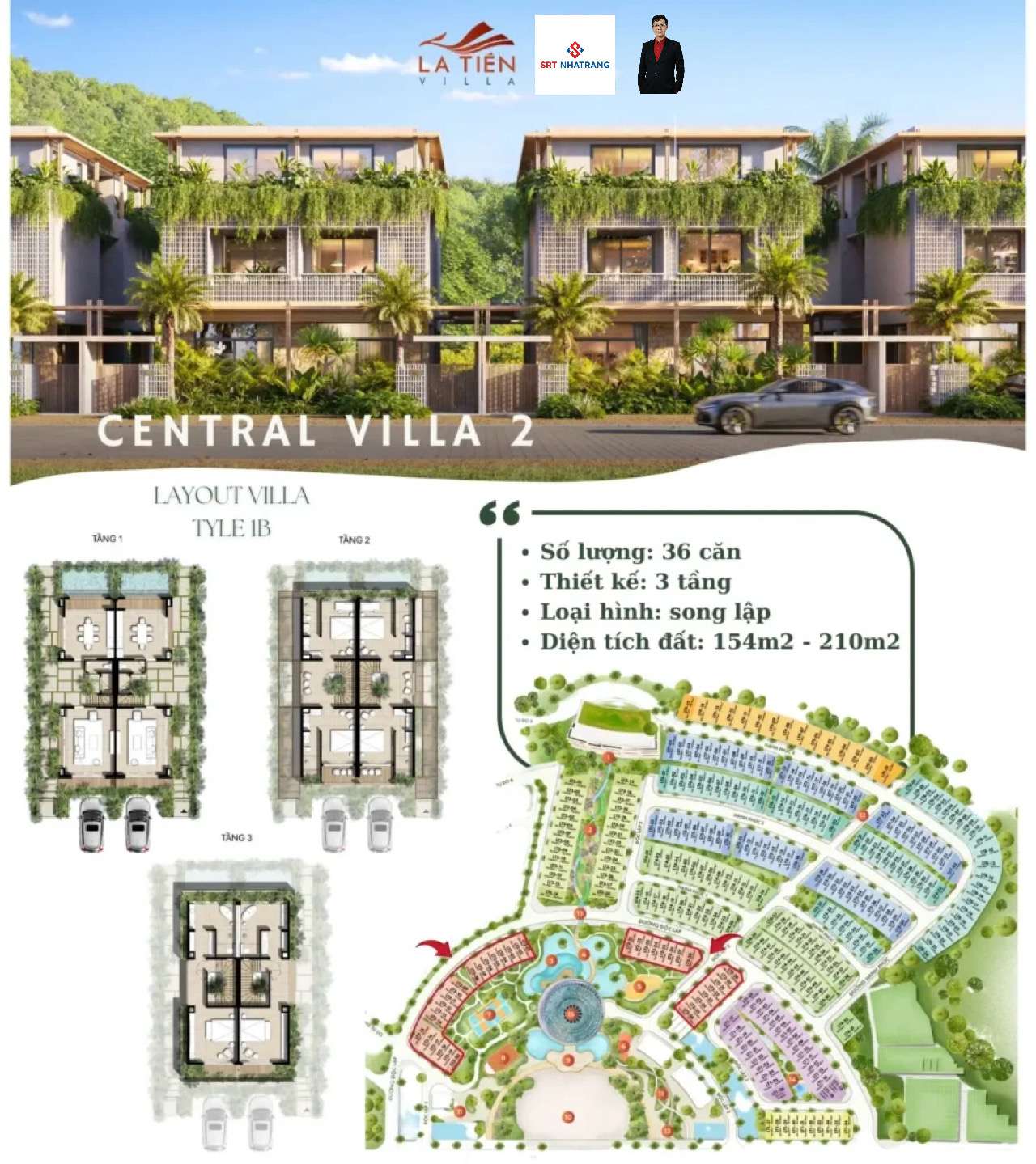 Mặt bằng La Tiên Villa Nha Trang chính thức mới nhất | GĐ 2 Libera