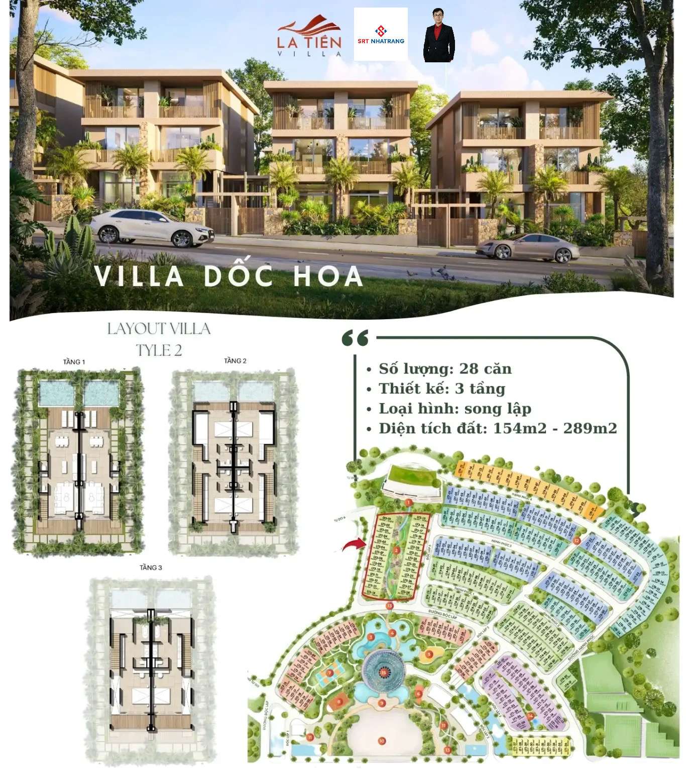 Mặt bằng La Tiên Villa Nha Trang chính thức mới nhất | GĐ 2 Libera