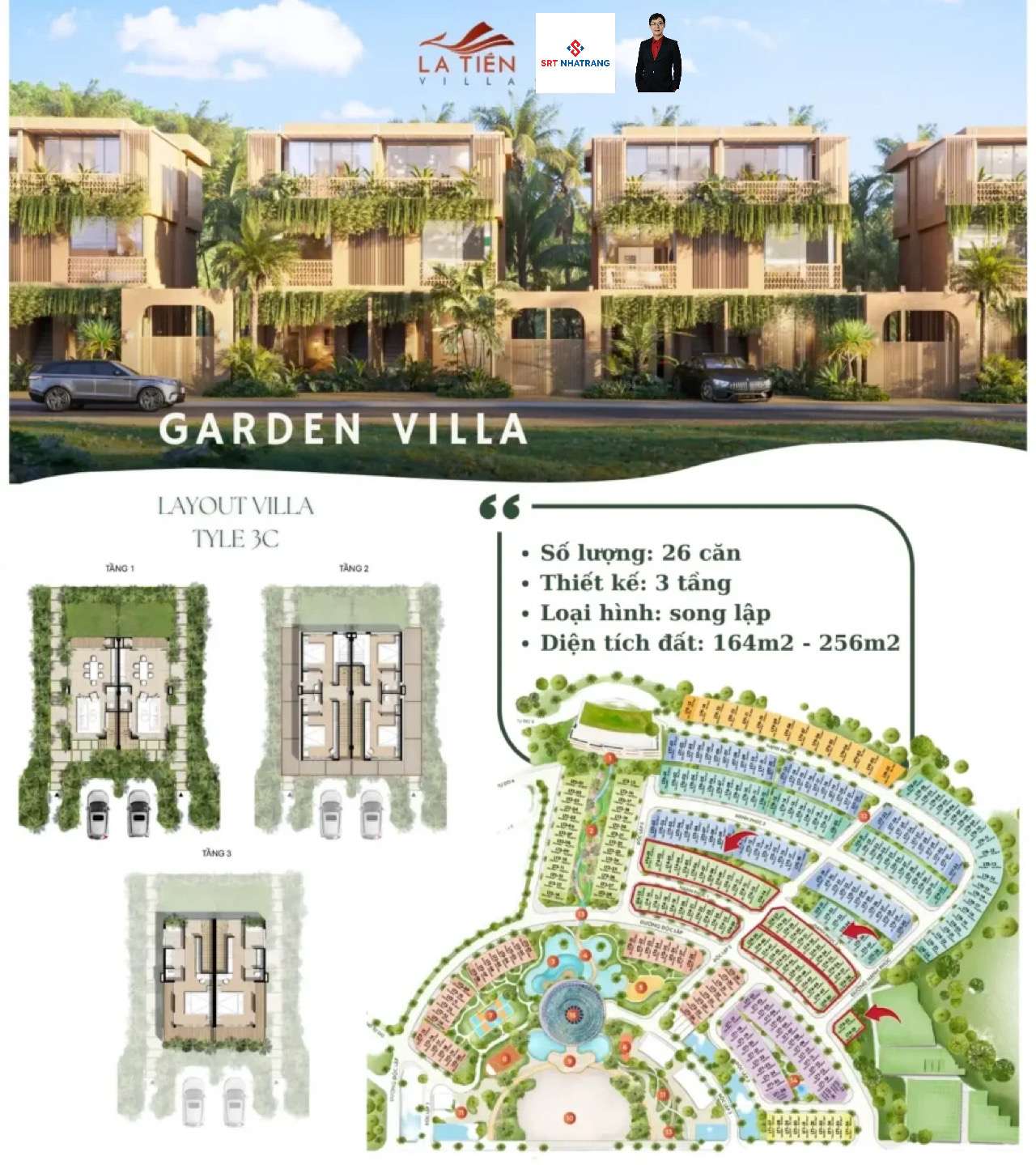 Mặt bằng La Tiên Villa Nha Trang chính thức mới nhất | GĐ 2 Libera