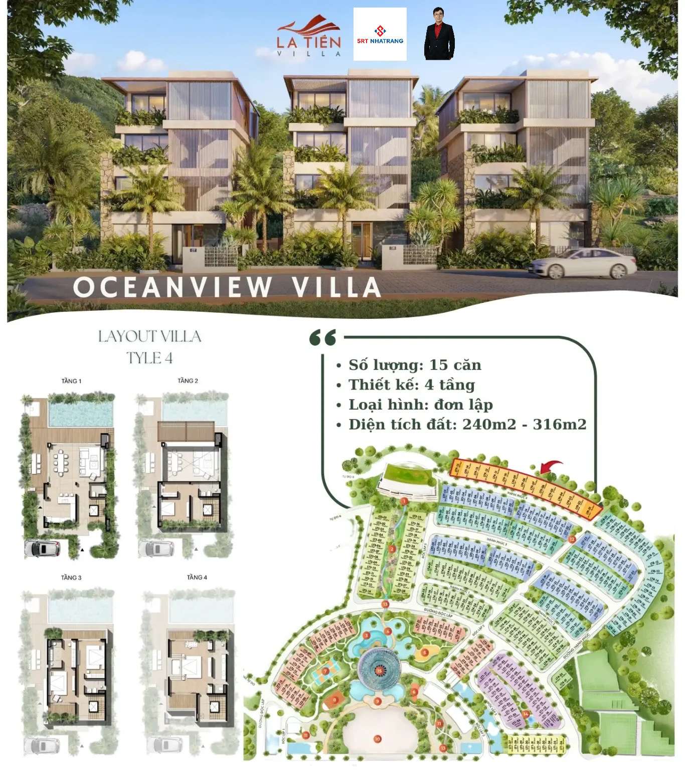 Mặt bằng La Tiên Villa Nha Trang chính thức mới nhất | GĐ 2 Libera