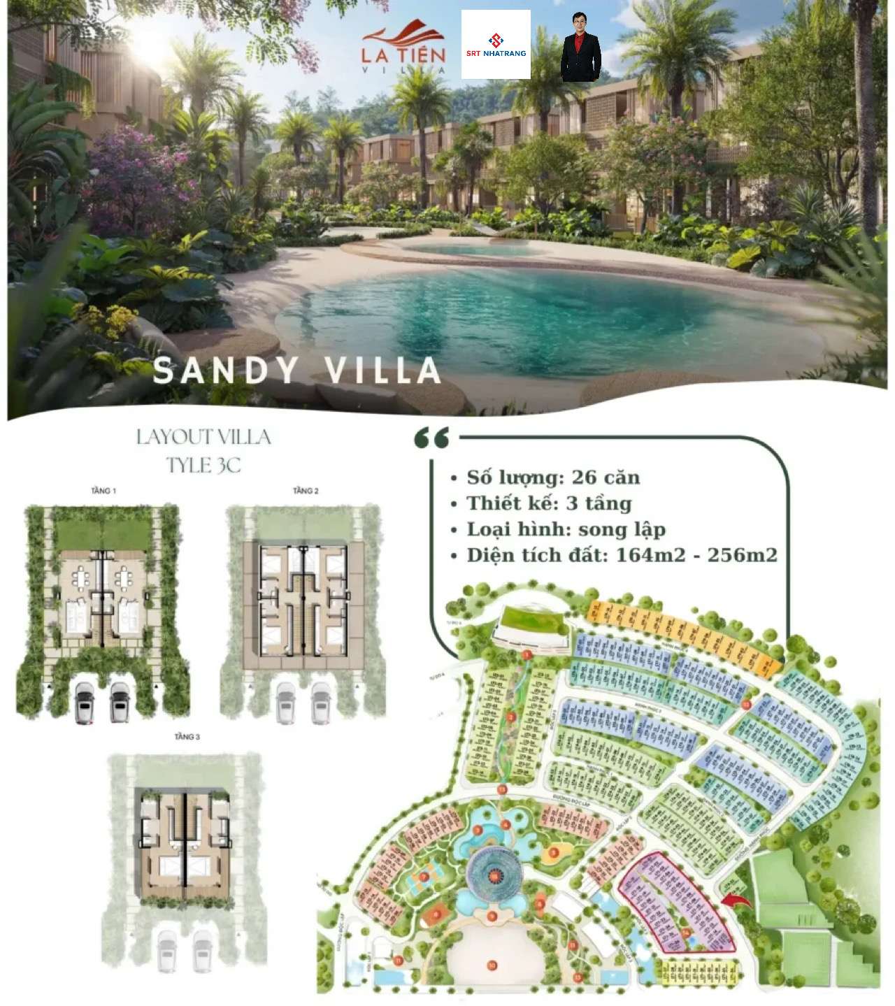 Mặt bằng La Tiên Villa Nha Trang chính thức mới nhất | GĐ 2 Libera