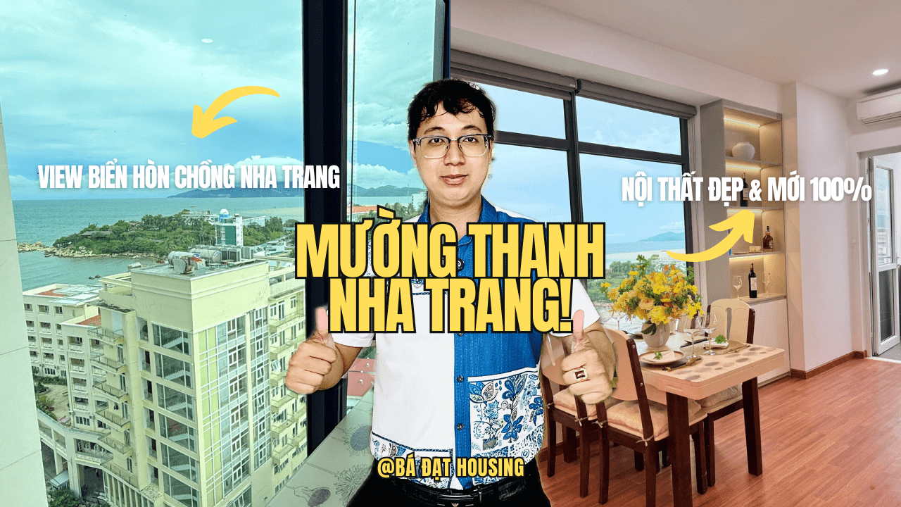 Căn góc 18 Mường Thanh Viễn Triều Tầng 14 Tòa OC2A. View biển Hòn Chồng, Đẹp và Mới 100%