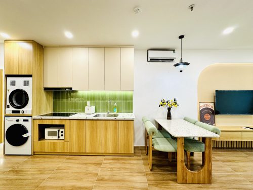 Căn hộ tầng 43 Trần Phú Nha Trang phong cách Wabi Sabi