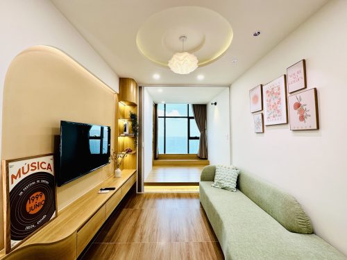 Căn hộ tầng 43 Trần Phú Nha Trang phong cách Wabi Sabi
