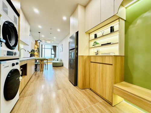 Căn hộ tầng 43 Trần Phú Nha Trang phong cách Wabi Sabi